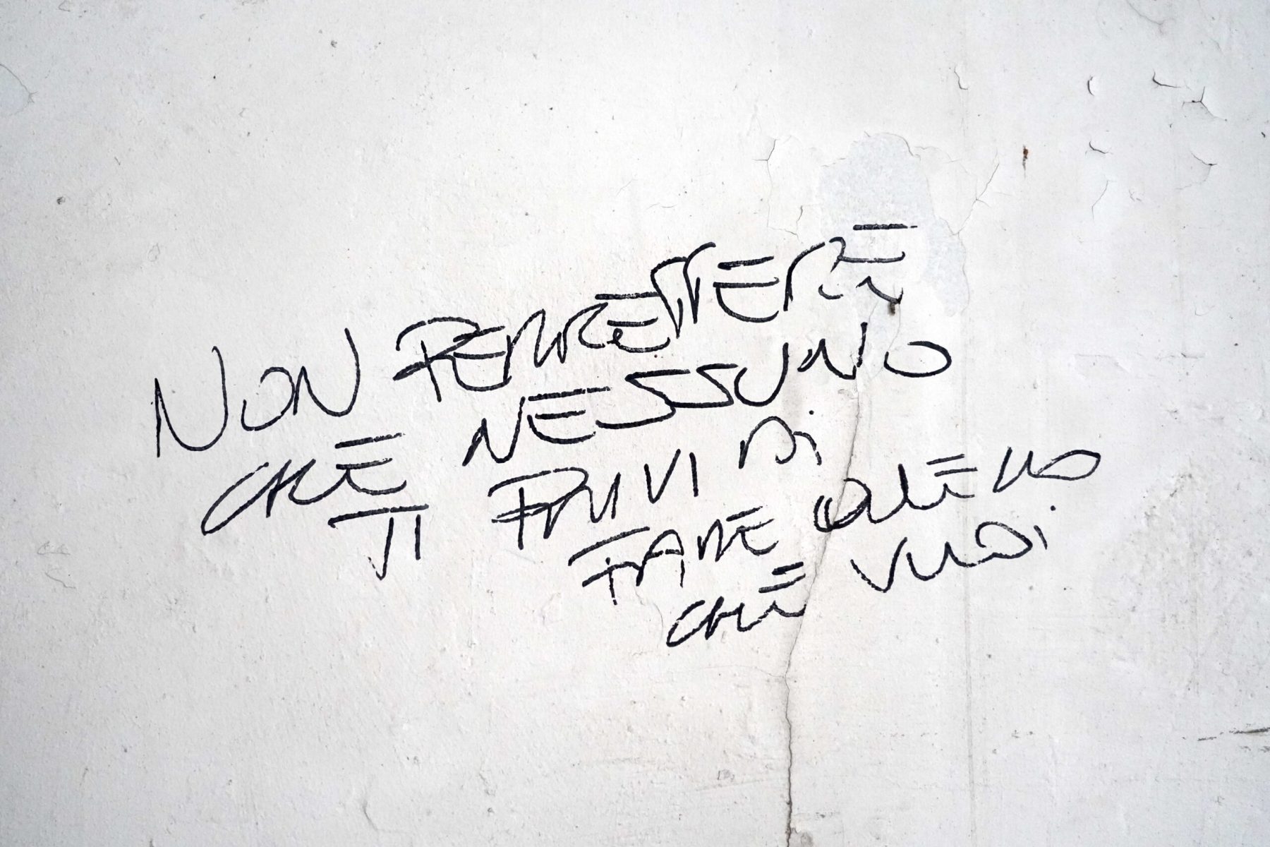 Non permettere che nessuno ti privi di fare quello che vuoi / DON'T LET ANYONE DEPRIVE YOU OF DOING WHAT YOU WANT